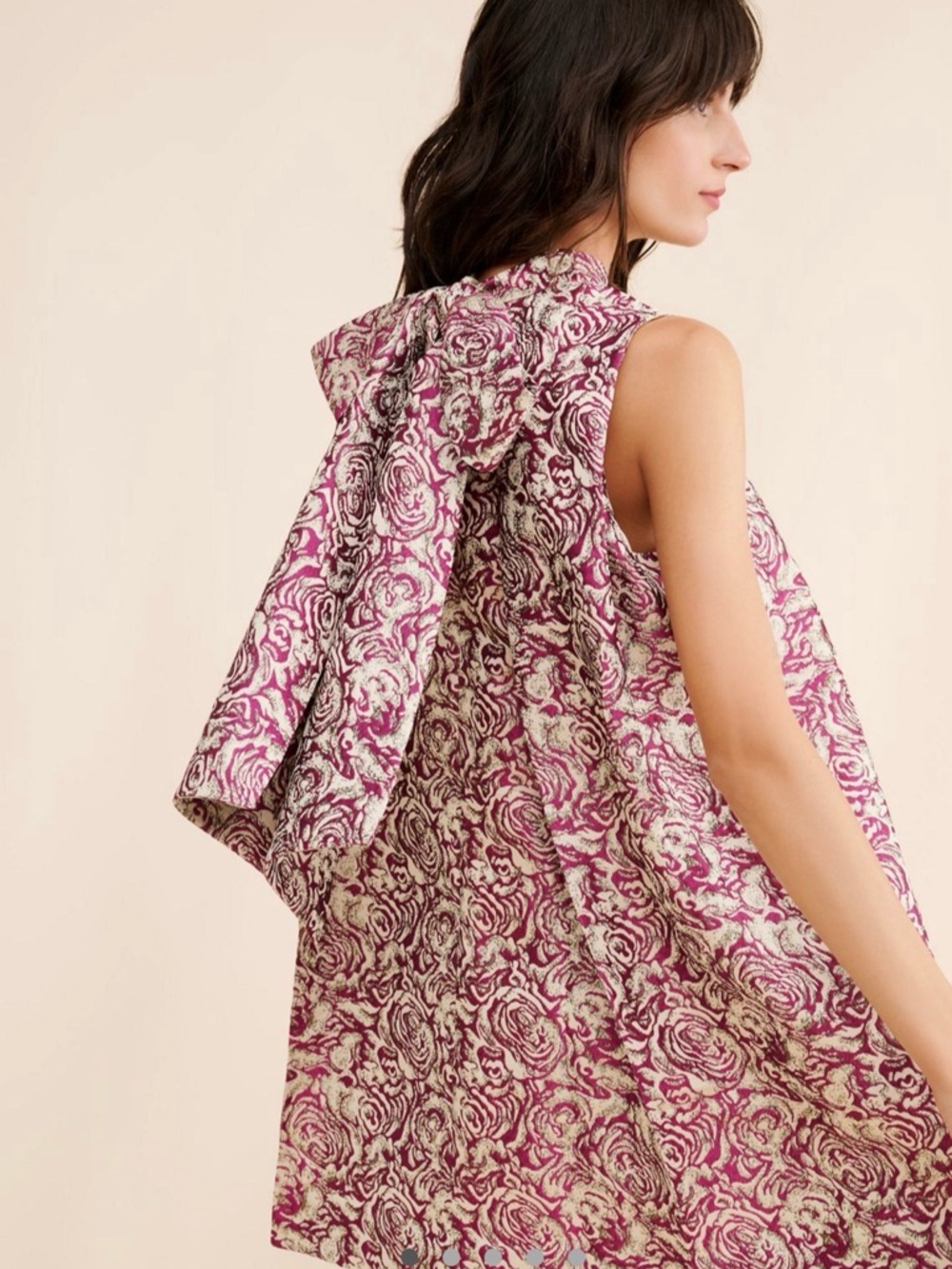 Sunday in Brooklyn Pink and Cream Floral Mini Dress